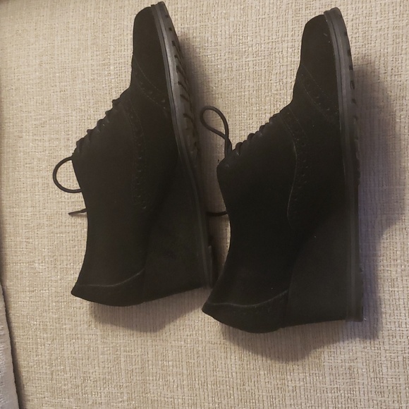 Ellen Tracy Black ⚫ Wedge Shoes Sz 6.5 - Picture 6 of 11